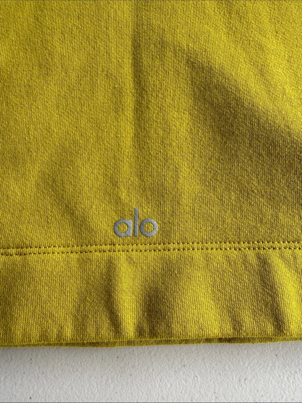 Alo Yoga Vintage Bae Hoodie in Chartreuse, size Small